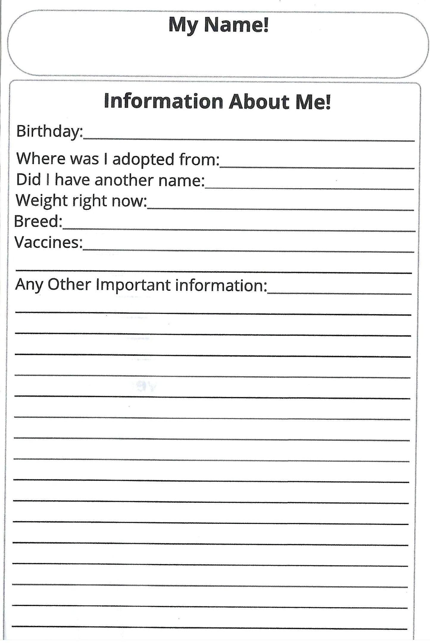 My Dog's Life Journey and Adventures: A Keepsake to Chronicle Your Dog’s Adventures with Photos and Stories Through Every Stage of Life