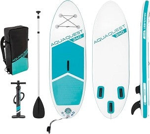 8' AquaQuest® 240 Inflatable Paddle Board Outdoors