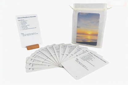 Type 2 Diabetes Simple Meal – 64-Card Deck, Naturally Gluten-Free Recipes (Organza Bag, Wood Stand)